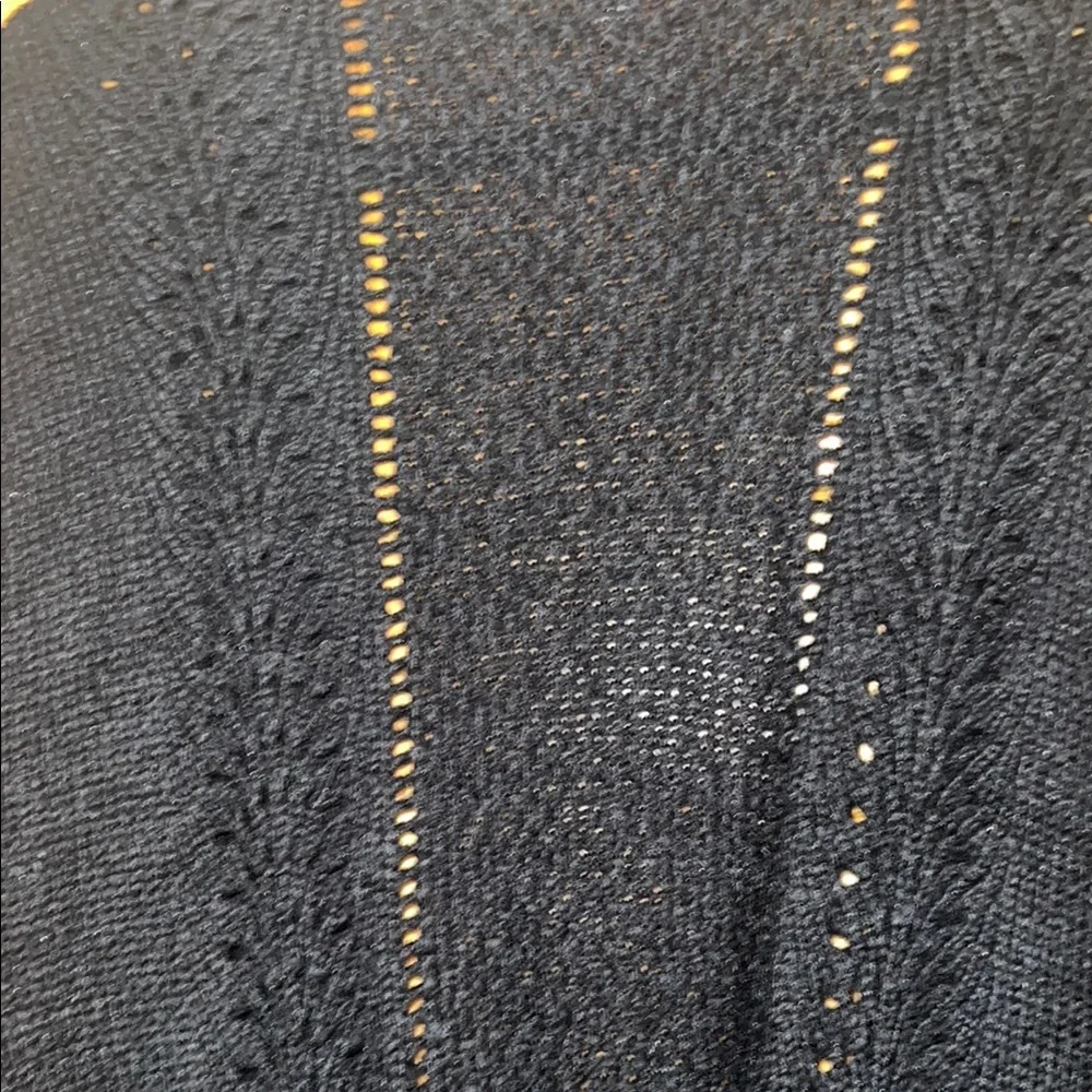 Women's Acrylic Blend Black Open-Front Sweater by Candie's [Size L] - Picture 12 of 12